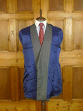 25/1002 ward & kruger 2009 savile row bespoke grey birds-eye weave worsted suit 41 long