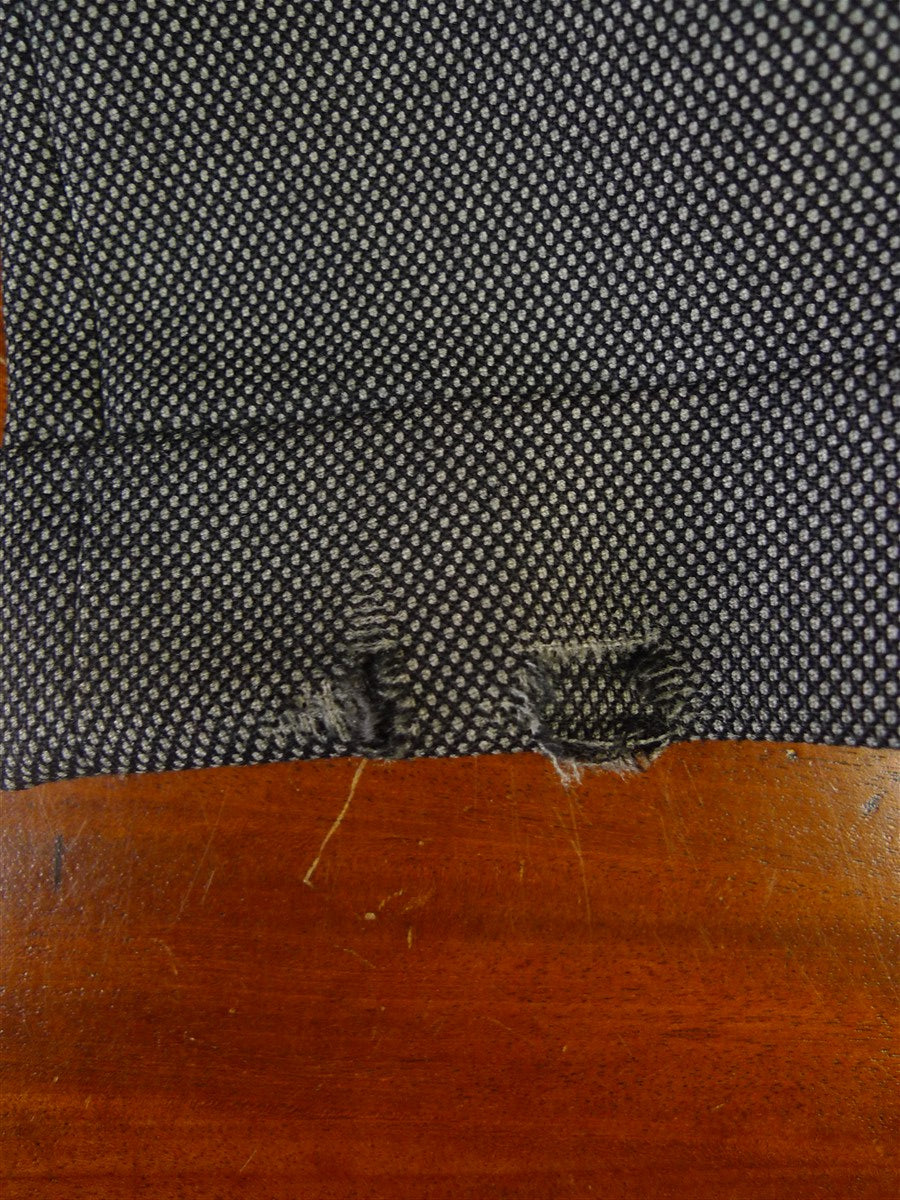 25/1002 ward & kruger 2009 savile row bespoke grey birds-eye weave worsted suit 41 long