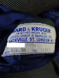 25/1002 ward & kruger 2009 savile row bespoke grey birds-eye weave worsted suit 41 long