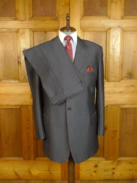25/0900 ward & kruger 2007 savile row bespoke grey mohair suit 42 long