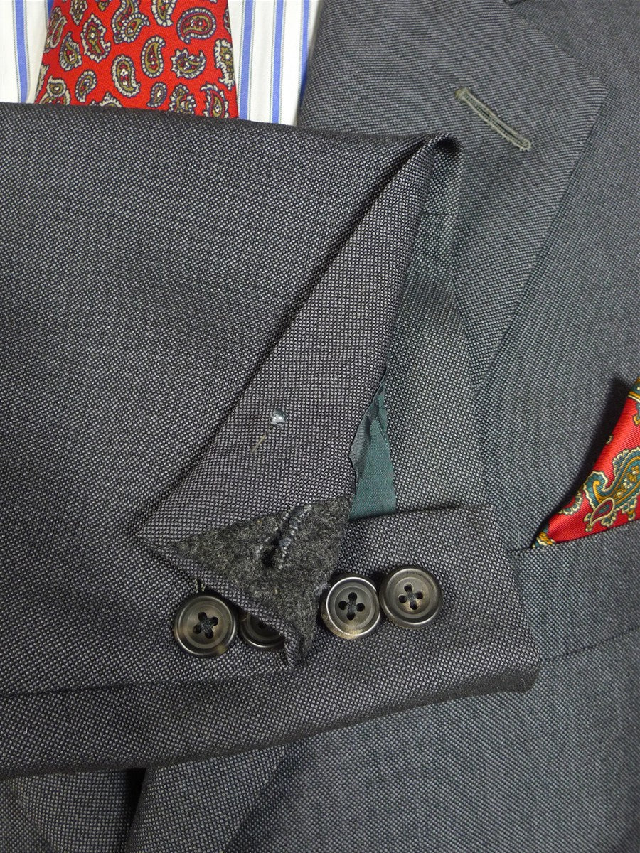 25/0900 ward & kruger 2007 savile row bespoke grey mohair suit 42 long