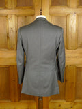 25/0901 ward & kruger 2008 savile row bespoke grey herringbone worsted suit 40-41 long
