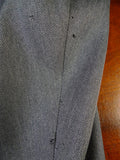 25/0901 ward & kruger 2008 savile row bespoke grey herringbone worsted suit 40-41 long