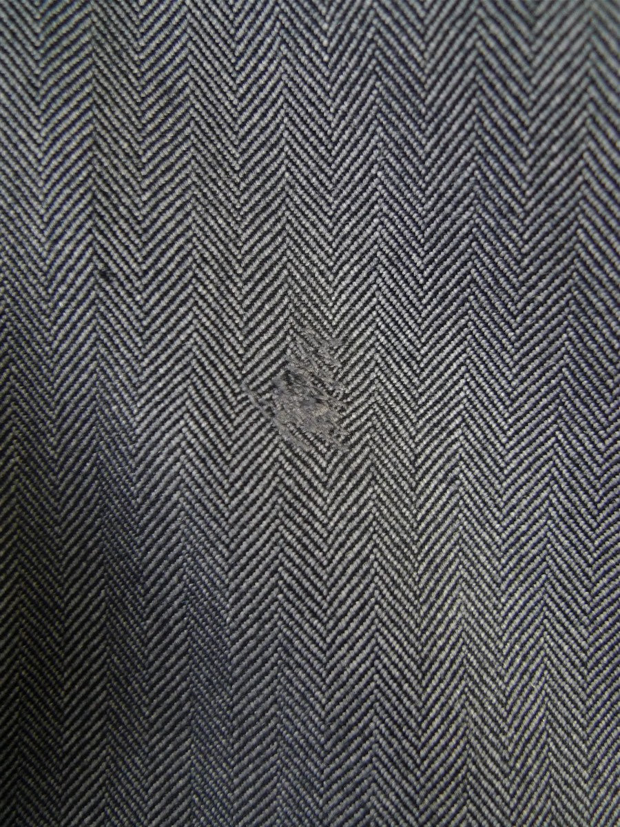 25/0901 ward & kruger 2008 savile row bespoke grey herringbone worsted suit 40-41 long