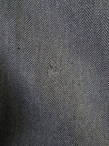 25/0901 ward & kruger 2008 savile row bespoke grey herringbone worsted suit 40-41 long
