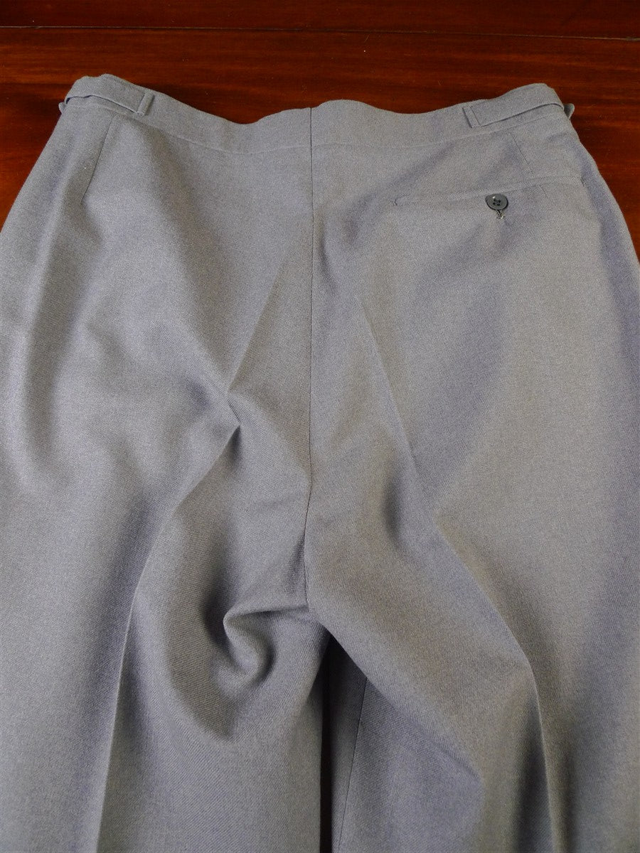 25/0873 vintage hall brothers oxford bespoke grey worsted flannel d/b suit 39 regular