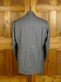 25/0968 anderson & sheppard 2003 savile row bespoke grey pick weave wool suit 47 regular to long