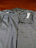25/0968 anderson & sheppard 2003 savile row bespoke grey pick weave wool suit 47 regular to long
