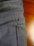 25/0968 anderson & sheppard 2003 savile row bespoke grey pick weave wool suit 47 regular to long