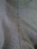 25/0968 anderson & sheppard 2003 savile row bespoke grey pick weave wool suit 47 regular to long