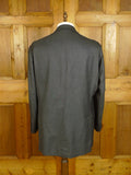 25/0969 anderson & sheppard 2008 savile row bespoke grey wool suit w/ gauntlet cuff 45 regular to long