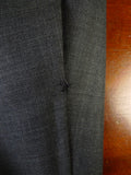 25/0969 anderson & sheppard 2008 savile row bespoke grey wool suit w/ gauntlet cuff 45 regular to long