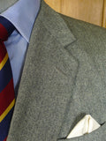 25/0962 vintage anderson & sheppard savile row bespoke grey donegal weave tweed sports jacket blazer 43-44 extra long