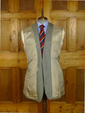 25/0962 vintage anderson & sheppard savile row bespoke grey donegal weave tweed sports jacket blazer 43-44 extra long