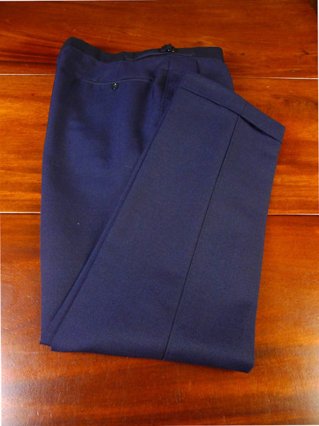25/0937 immaculate vintage ward & kruger savile row bespoke blue mohair trouser 35
