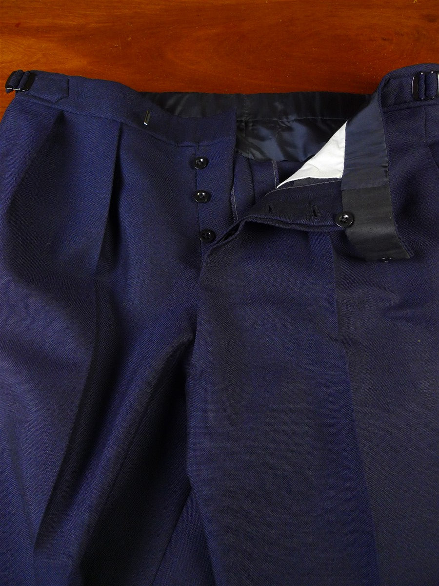 25/0937 immaculate vintage ward & kruger savile row bespoke blue mohair trouser 35