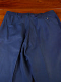 25/0938 ward & kruger 2005 savile row bespoke teal blue pick weave worsted trouser 37