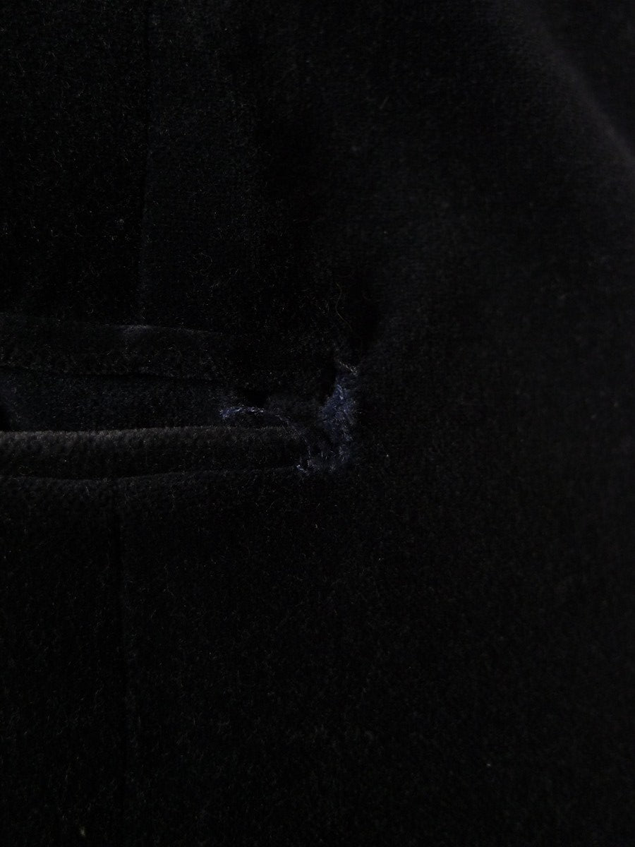 25/0866 beautiful vintage hackett midnight blued/b shawl velvet smoking / dinner jacket 41-42 regular
