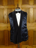 25/0866 beautiful vintage hackett midnight blued/b shawl velvet smoking / dinner jacket 41-42 regular