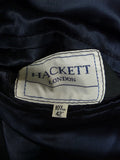 25/0866 beautiful vintage hackett midnight blued/b shawl velvet smoking / dinner jacket 41-42 regular