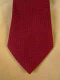 25/0851 immaculate new & lingwood wine red woven knit silk tie