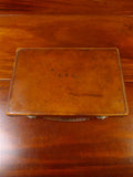25/0830 delightful 1940s 1950s vintage brown leather attache case