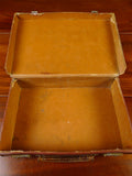 25/0830 delightful 1940s 1950s vintage brown leather attache case