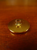 25/0847 mint bespoke gold metal / naval? crest blazer buttons set in velvet box