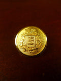 25/0849 mint brass metal crest blazer buttons set in box