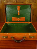 25/0831 tanner krolle for fortnum & mason tan brown leather attache case