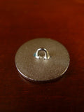 25/0846 mint bespoke silver metal / military? crest blazer buttons set in velvet box