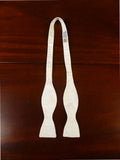 26/0011 vintage new & lingwood white marcella bow tie 16" 42cms