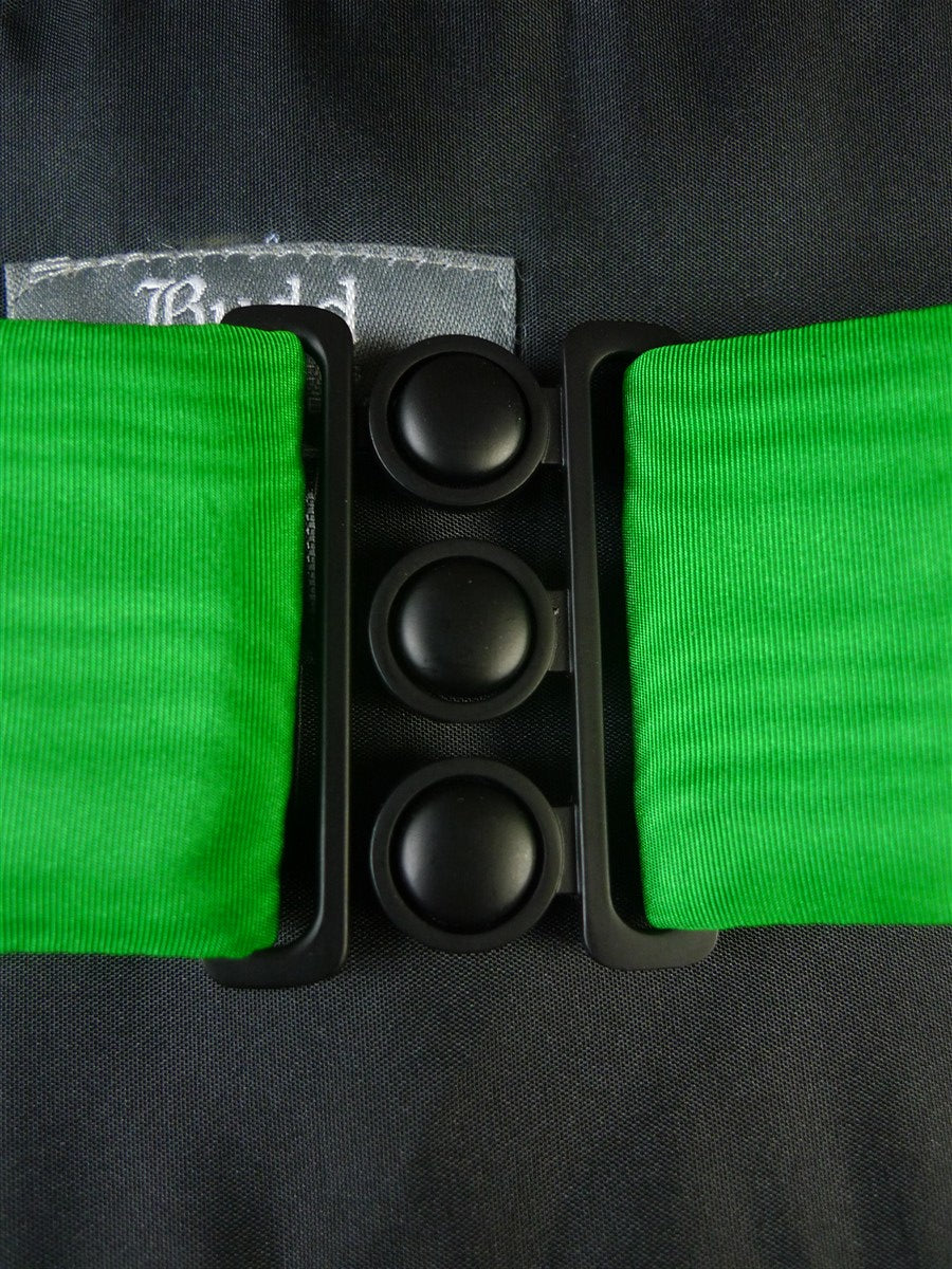 25/0842 immaculate budd piccadilly arcade green woodgrain silk cummerbund multifit