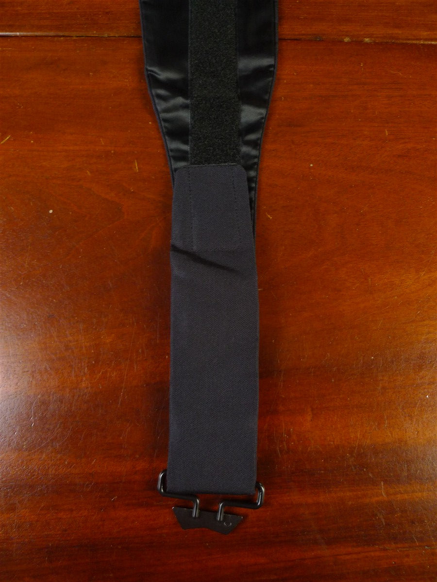 25/0840 immaculate gieves & hawkes savile row black grosgrain silk cummerbund multifit