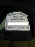 25/0868 superb denman & goddard 1996 savile row bespoke green / blue wp check 3-piece tweed suit w/ghillie collar 40 long