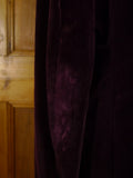 25/0880 beautiful 1956 vintage savile row bespoke burgundy red d/b silk-velvet smoking jacket 41 long