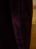 25/0880 beautiful 1956 vintage savile row bespoke burgundy red d/b silk-velvet smoking jacket 41 long