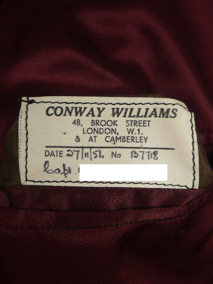25/0880 beautiful 1956 vintage savile row bespoke burgundy red d/b silk-velvet smoking jacket 41 long