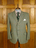 25/0885 excellent bladen green wp check tweed suit 42-43 short