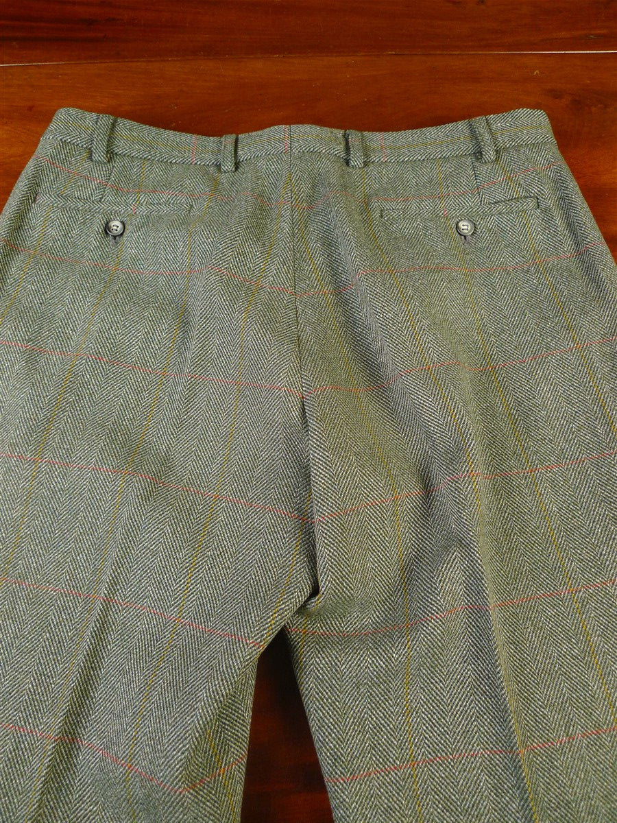 25/0885 excellent bladen green wp check tweed suit 42-43 short
