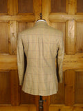 25/0881 crombie wool & 54% silk wp check sports jacket blazer 41-42 short