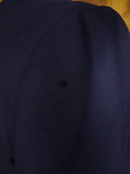 25/0894 welsh & jefferies 2001 savile row bespoke navy blue d/b worsted suit 40 short