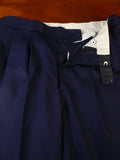 25/0894 welsh & jefferies 2001 savile row bespoke navy blue d/b worsted suit 40 short