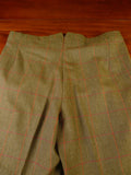 25/0887 immaculate ward & kruger 1993 savile row bespoke brown / red wp check tweed suit 42 regular to long