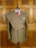 25/0884 immaculate 1978 savile row bespoke brown wp check 3-piece tweed suit 39 regular