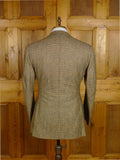 25/0884 immaculate 1978 savile row bespoke brown wp check 3-piece tweed suit 39 regular