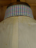 25/0884 immaculate 1978 savile row bespoke brown wp check 3-piece tweed suit 39 regular