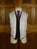 25/0925 vintage 1960 savile row bespoke black worsted morning waistcoat 39 regular