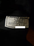 25/0925 vintage 1960 savile row bespoke black worsted morning waistcoat 39 regular