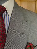 25/0898 immaculate ward & kruger 1990 savile row bespoke grey prince of wales check worsted d/b suit 40 regular to long